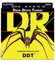 DR DDT5-55 Drop-Down Tuning Electric Bass 5 String, Heavier 55-135