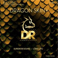 DR DEQ-9/46 Dragon Skin+ Coated Electric Guitar, Light/Med 9-46
