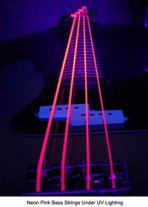 DR Hi-Def Pink K3 Neon Luminescent Electric Bass NPB5-45 (45-125)