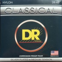 DR Strings Nylon Classical Silver Plated Medium Tension CN-M