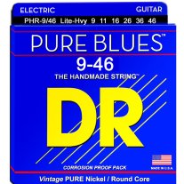 DR Strings Pure Blues PHR-9/46 Pure Nickel Electric Guitar 9-46