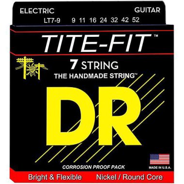 DR Strings Tite Fit LT7-9 7-String Electric Guitar Strings 9-52