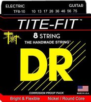 DR Strings Tite Fit TF8-10 8-String Electric Guitar Strings 10-75