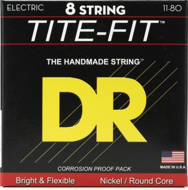 DR Strings Tite Fit TF8-11 8-String Electric Guitar Strings 11-80