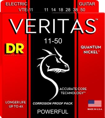 DR Strings VTE-11 Veritas Heavy Electric Guitar Strings 11-50