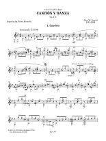 Duarte | Cancion y Danza, Op. 117 for solo guitar