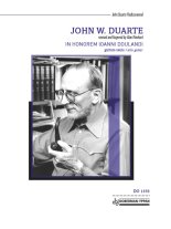 Duarte | In Honorem Ioanni Doulandi, Op. 97 for solo guitar