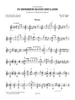 Duarte | In Honorem Ioanni Doulandi, Op. 97 for solo guitar