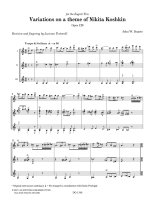 Duarte | Variations on a theme of Nikita Koshkin, Op. 120 - 3 guitars
