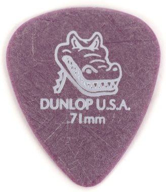 Dunlop 417R071 Gator Grip .71mm Magenta, One Pick