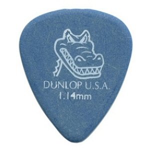 Dunlop 417R114 Gator Grip 1.14mm Teal, One Pick