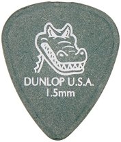 Dunlop 417R150 Gator Grip 1.5mm Green, One Pick