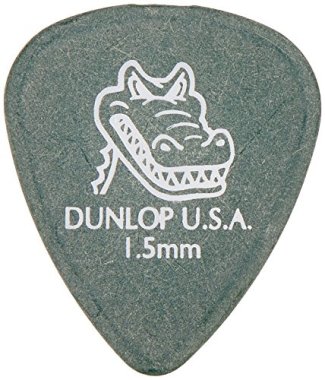 Dunlop 417R150 Gator Grip 1.5mm Green, One Pick