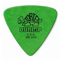 Dunlop 431R088 Tortex Triangle, .88mm, Green, One Pick