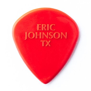 Dunlop 47BEJ3N Eric Johnson Guitar Pick Red Nylon Jazz III, One Pick