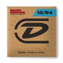 Dunlop 80/20 Bronze Acoustic Guitar Strings, 12-54