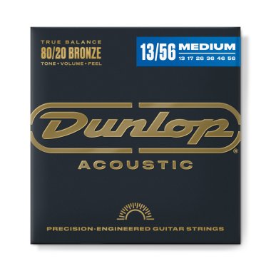 Dunlop 80/20 Bronze Acoustic Guitar Strings, 13-56