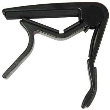 Dunlop 84FB Trigger Capo 6 and 12 String Acoustic Guitar, Black