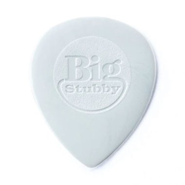 Dunlop Big Stubby Nylon Pick 1.0 mm Light Gray, One Pick