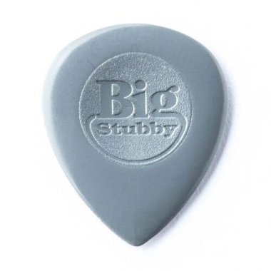 Dunlop Big Stubby Nylon Pick 2.0 mm Gray, One Pick