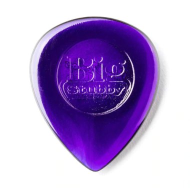 Dunlop Big Stubby Pick 3.0 mm Purple, One Pick