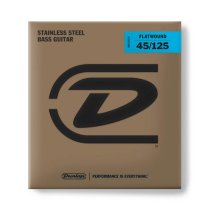Dunlop DBFS45125 Flatwound Electric Bass Strings, 45-125