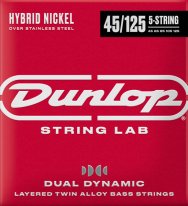 Dunlop DBHYN45125 Hybrid Nickel Wound Electric Bass Strings, 45-125