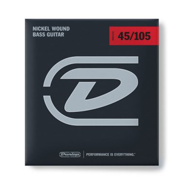 Dunlop DBN45105 Nickel Wound Electric Bass Strings, 45-105