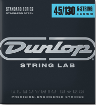 Dunlop DBS45130 Stainless Steel Wound 5 String Bass, 45-130