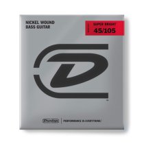 Dunlop DBSBN45105 Super Bright Nickel 4 String Bass, 45-105