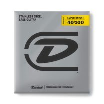 Dunlop DBSBS40100 Super Bright Stainless Steel 4 String Bass, 40-100