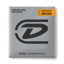 Dunlop DBSBS40120 Super Bright Stainless Steel 5 String Bass, 40-120