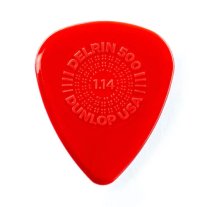 Dunlop Delrin 500 Prime Grip 1.14 mm Red, One Pick