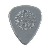 Dunlop Delrin 500 Prime Grip 1.50 mm Gray, One Pick