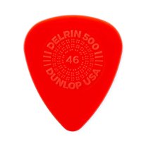 Dunlop Delrin 500 Prime Grip .46 mm Red, One Pick
