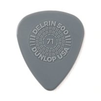 Dunlop Delrin 500 Prime Grip .71 mm Gray, One Pick