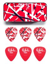 Dunlop EVHPT02 Eddie Van Halen Frankenstein Pick Tin, 6 Picks