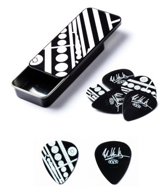Dunlop EVHPT05 Eddie Van Halen Circles .60mm Pick Tin, 6 Picks