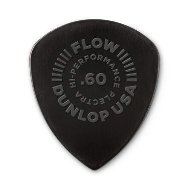 Dunlop Flow Nylon Pick 0.60mm, Black, One Pick