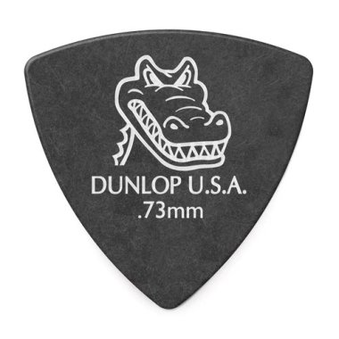 Dunlop Gator Grip Small Triangle Pick .073 mm Black, One Pick