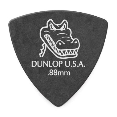 Dunlop Gator Grip Small Triangle Pick .088 mm Black, One Pick