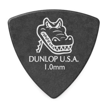 Dunlop Gator Grip Small Triangle Pick 1.0 mm Black, One Pick