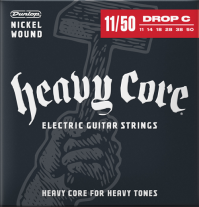 Dunlop Heavy Core Nickel Wound Electric Guitar Strings, Heavier 11-50