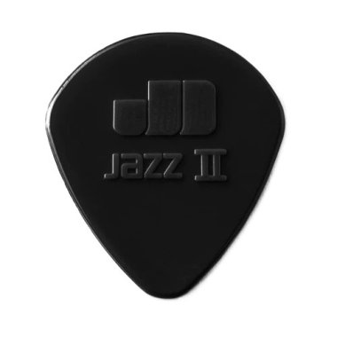 Dunlop Jazz II Black Nylon Stiffo Pick, One Pick
