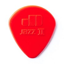 Dunlop Jazz II Red Nylon Pick, One Pick