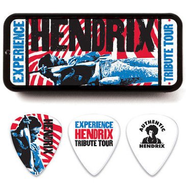 Dunlop JHPT09M Jimi Hendrix Experience Pick Tin, 6 Picks