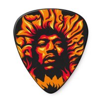 Dunlop Jimi Hendrix '69 Psych Series Voodoo Fire Guitar Pick, one pick