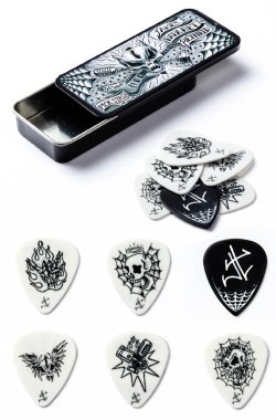 Dunlop JPH01T088 Kirk Hammett Signature Pick Tin, 6 Picks