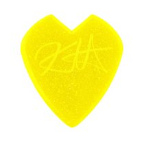 Dunlop Kirk Hammett Jazz III Pick, 1.38mm Yellow Glitter, one pick