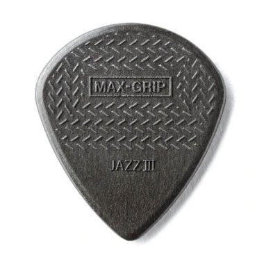 Dunlop Max-Grip Jazz III Carbon Fiber Pick, One Pick